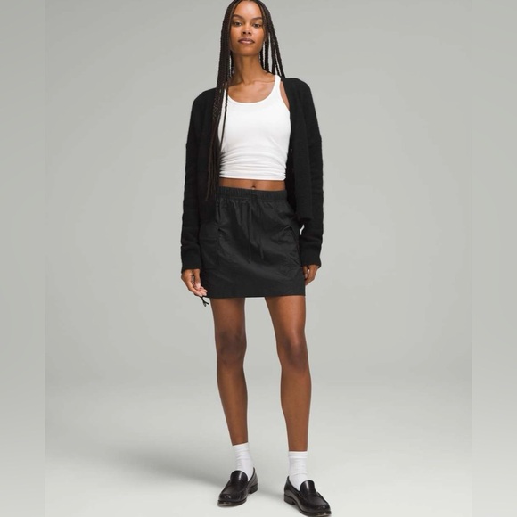 lululemon athletica Dresses & Skirts - Lululemon nylon cargo mini skirt womens XL hiking outdoor